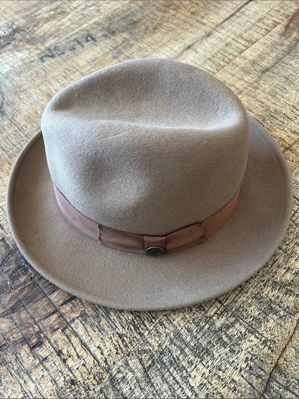 Men’s Goorin Brothers Wool Fedora Hat with Brown Band